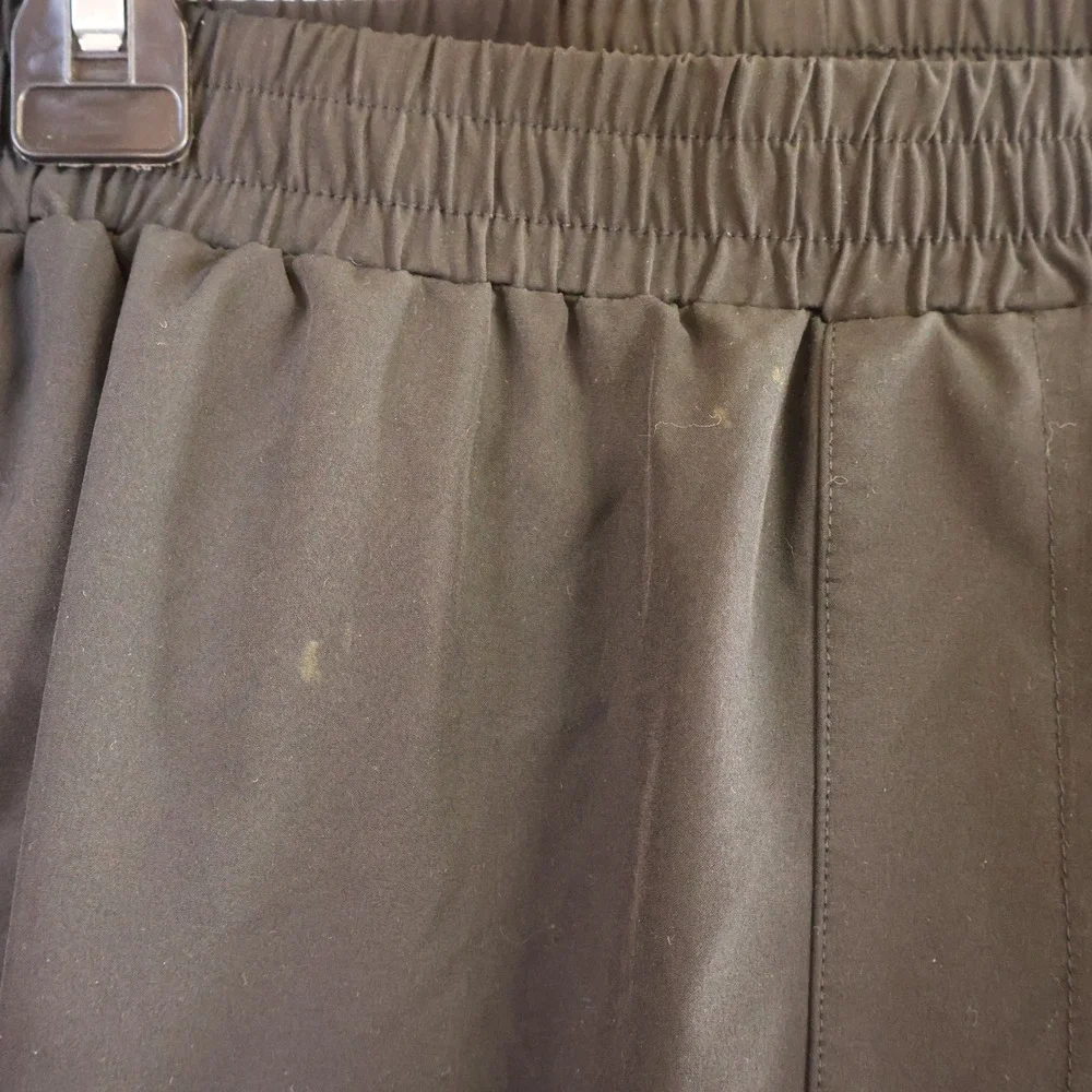 Northyard Mens L Jogger Pants Black Athletic Techwear Stretch Zipper Pockets